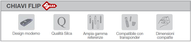 chiave flip silca